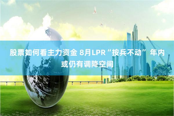 股票如何看主力资金 8月LPR“按兵不动” 年内或仍有调降空间